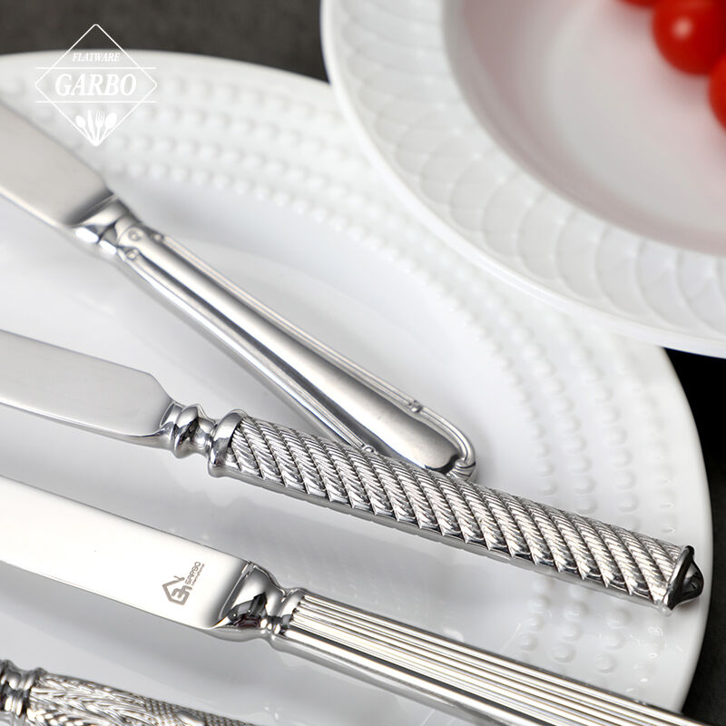 High-end dinner flatware set with 420/304SS cutlery set 