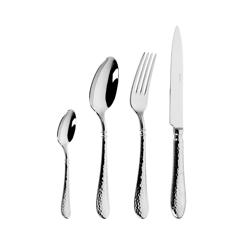 High-end dinner flatware set with 420/304SS cutlery with laser logo flatware made in China