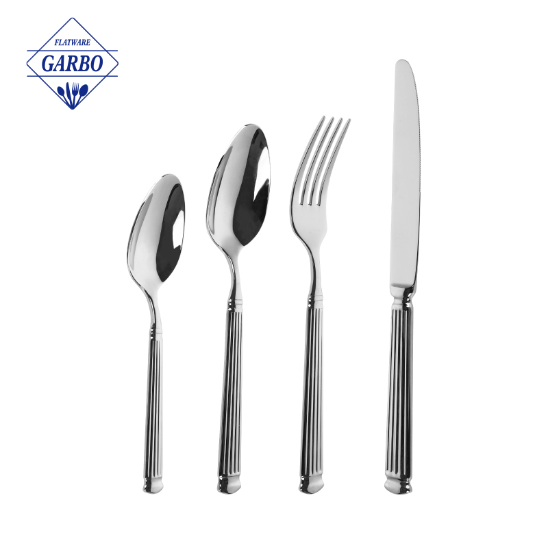 Garbo Picks December Christmas Silver Stainless Steel Flatware