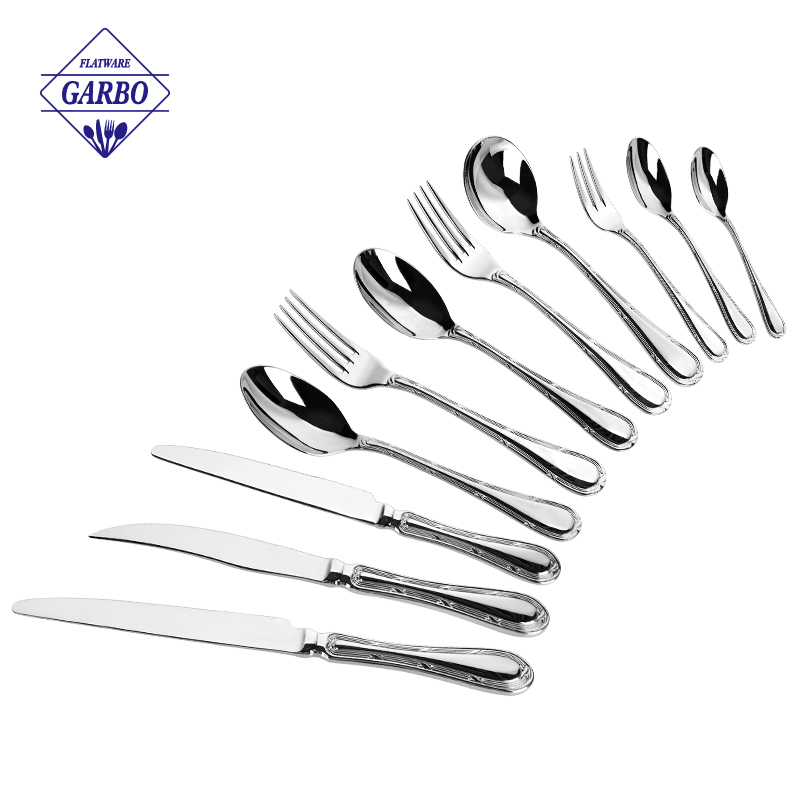 Sliver 11pcs flatware sets high quality tableware