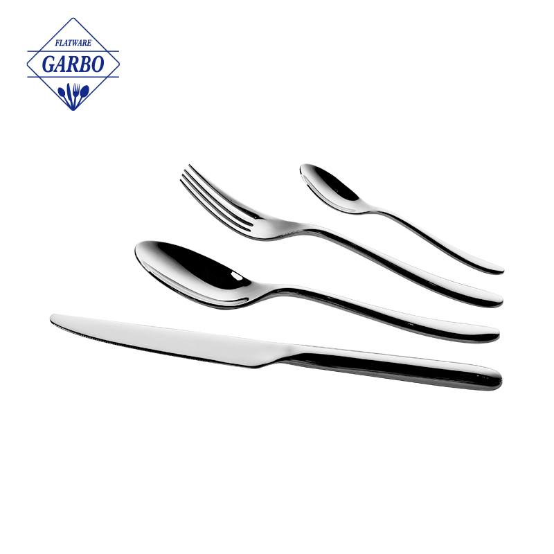 The top 4 best selling high-end 430 stainless steel cutlery set in Garbo Flatware