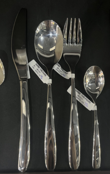 Stocked High quality 430(18/0)ss Silver cutlery set Made in China Factory