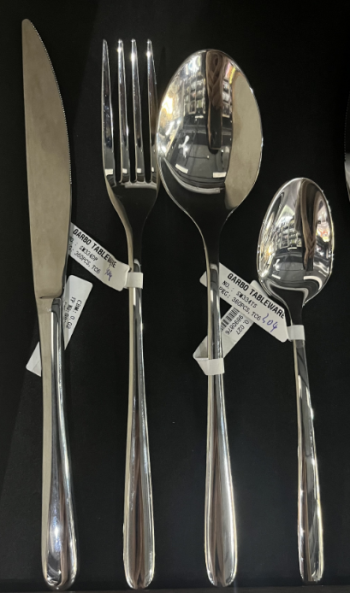 Stocked High quality 430(18/0)ss Silver cutlery set Made in China Factory