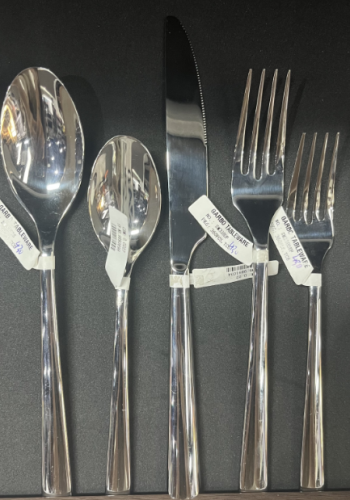 Stocked High quality 430(18/0)ss Silver cutlery set Made in China Factory