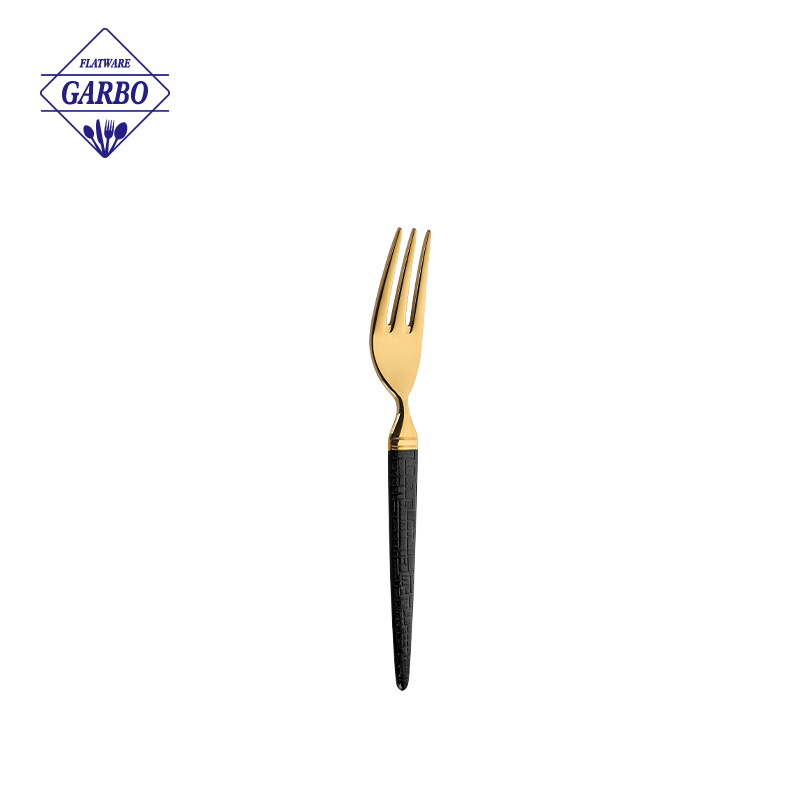 Factory price gold stainless steel dinner fork in stock with fast delivery