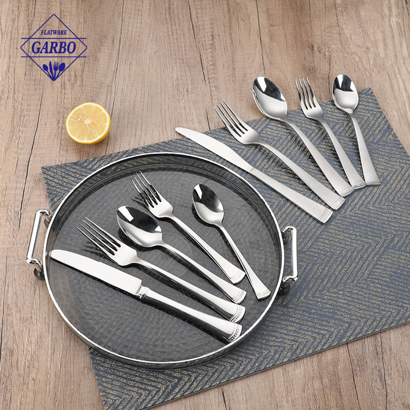 High end 18/0 silverware stainless steel with special handle