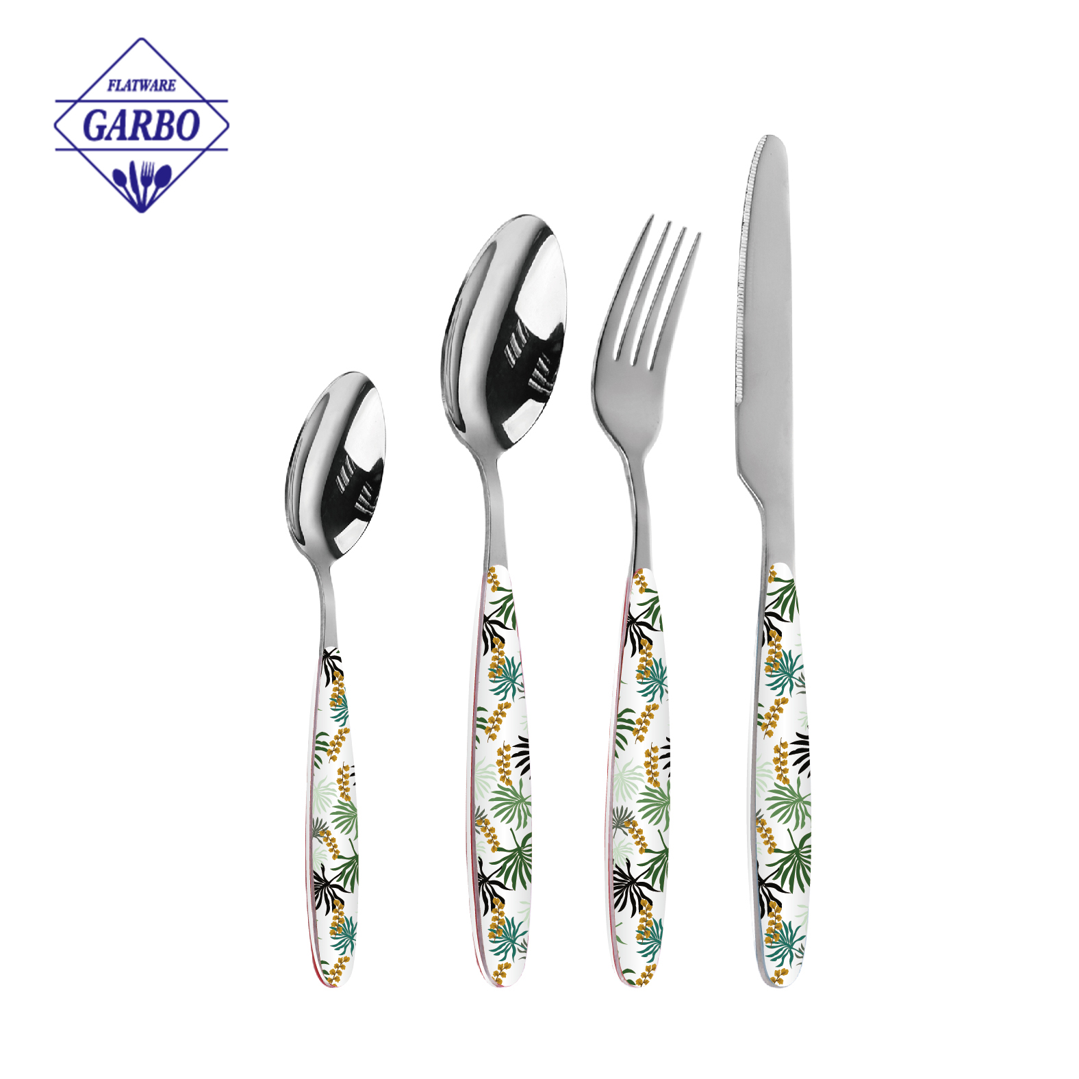 Customized Printing ABS Handle Stainless Steel Cutlery with Bulk Price