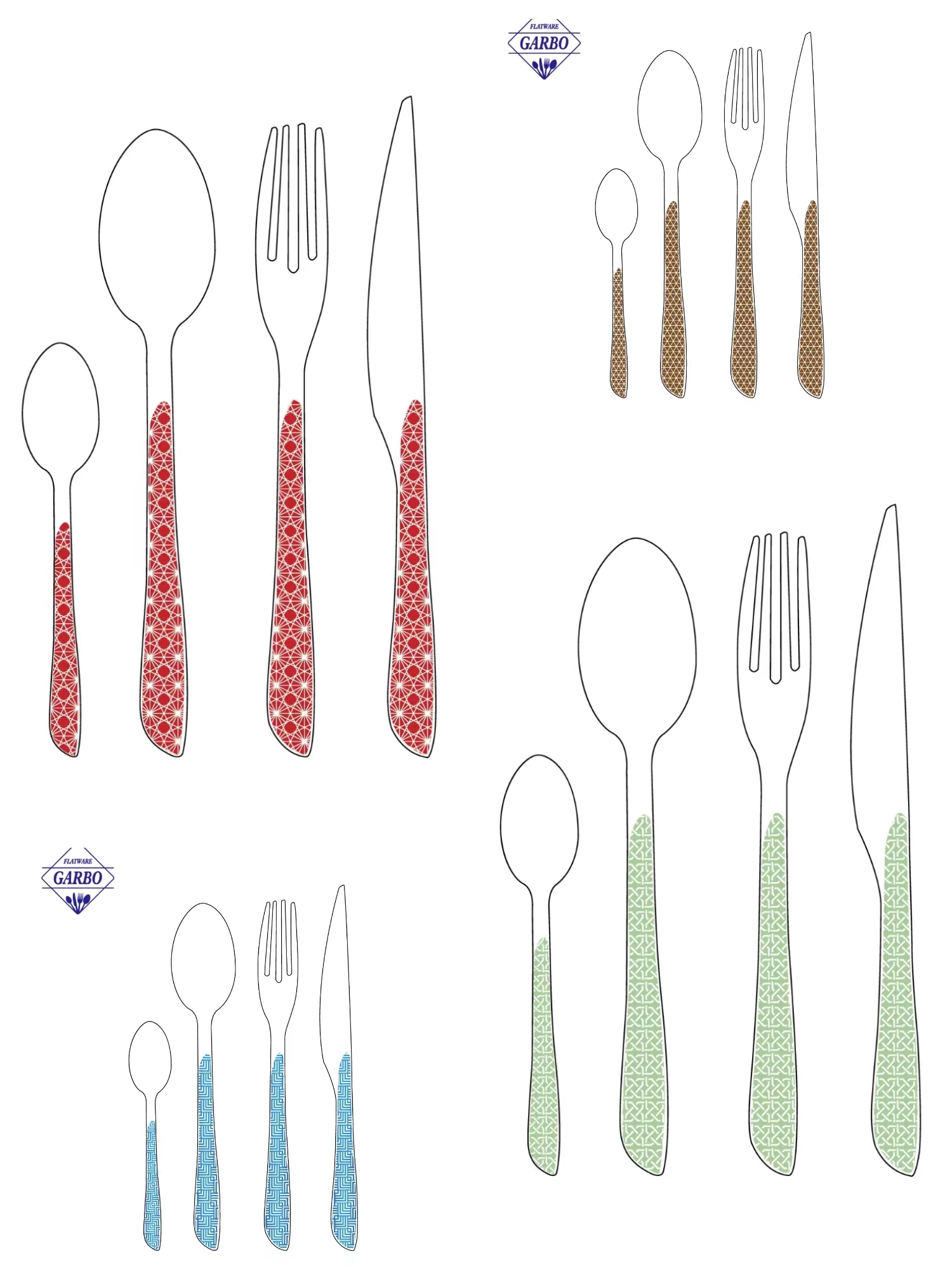 flatware sets with ABS handle