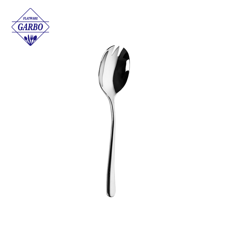 Premium Stainless Steel Salad Servers Salad Spoon Sporks