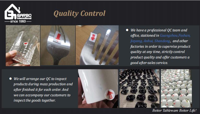 Manufacturer Quality Controls of Tableware