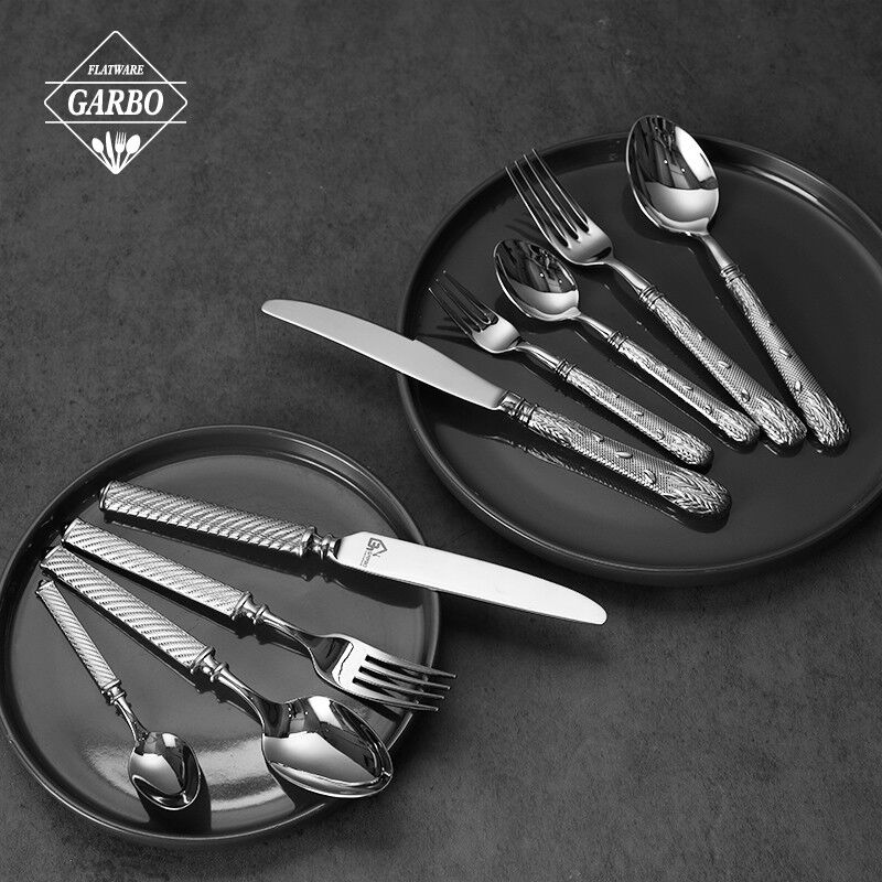 High Quality Handmade 304 Stainless Steel Cutlery Set with Cheap Price