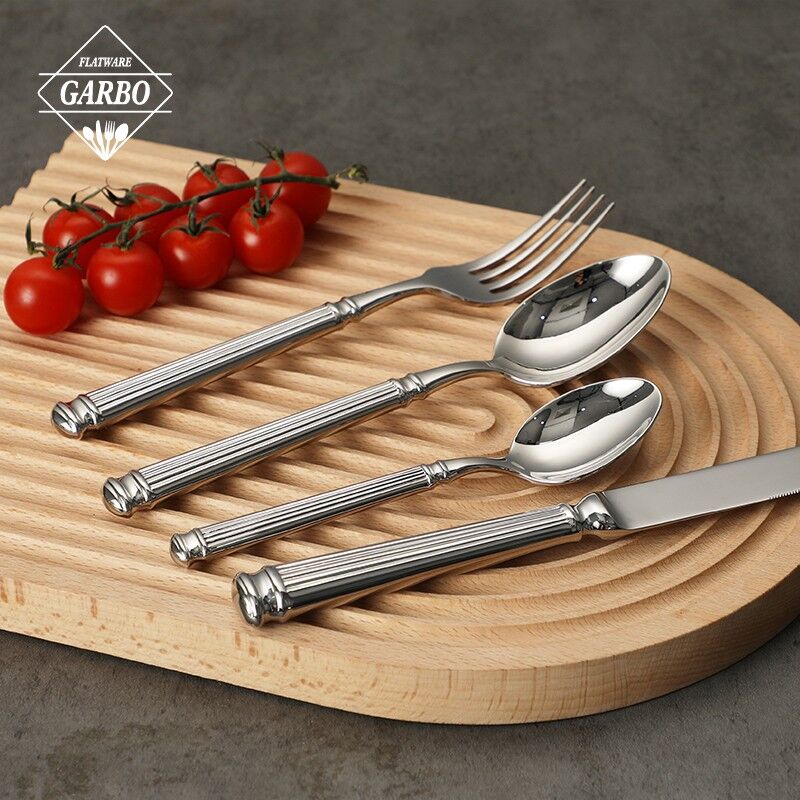 New design sliver cutlery sets for home china supplier