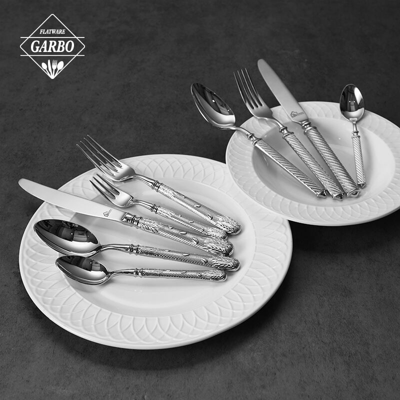 Manufacturer elegant high quality stainless steel flatware set