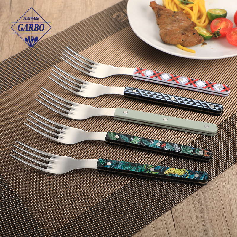 Premium Stainless Steel Dinner Fork with Durable ABS Plastic Handle – Elegant and Ergonomic Dining Essential