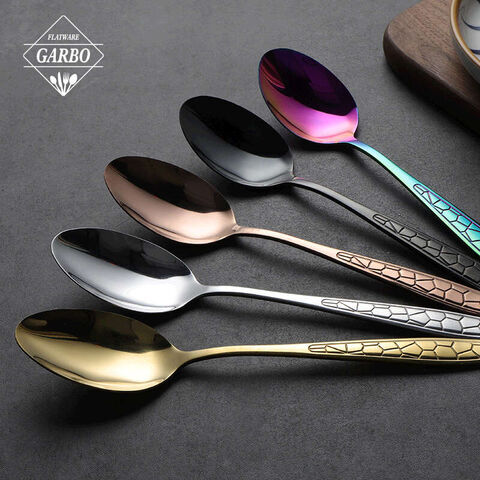 Wholesale luxury customized e-plating stainless steel flatware cutlery dinner knife