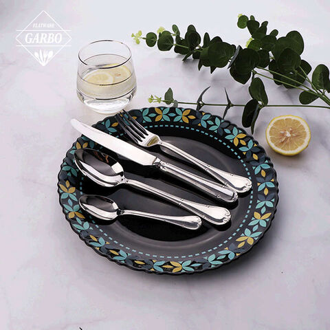 High Quality Premium 430 Stainless Steel 16pcs Set Silver Tableware Dinner Set