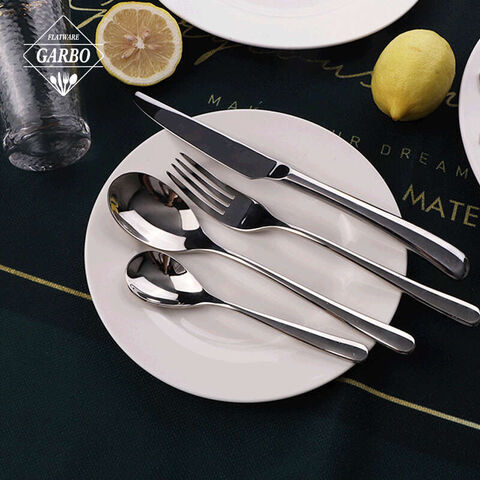 High Quality Premium 430 Stainless Steel 16pcs Set Silver Tableware Dinner Set