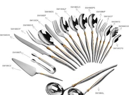 Popular Special 86pcs Stainless Steel Flatware Set in Egypt Market