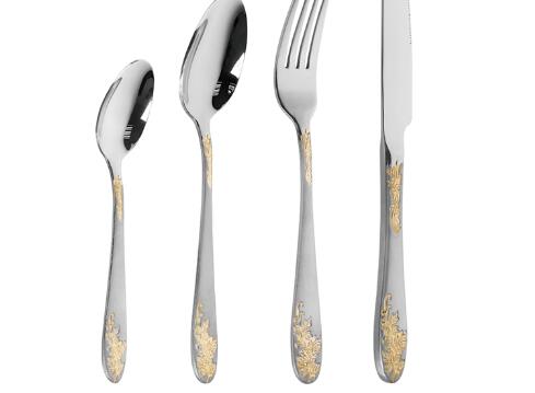 Russia Hot Sale Gold Cutlery Set Wholesaler