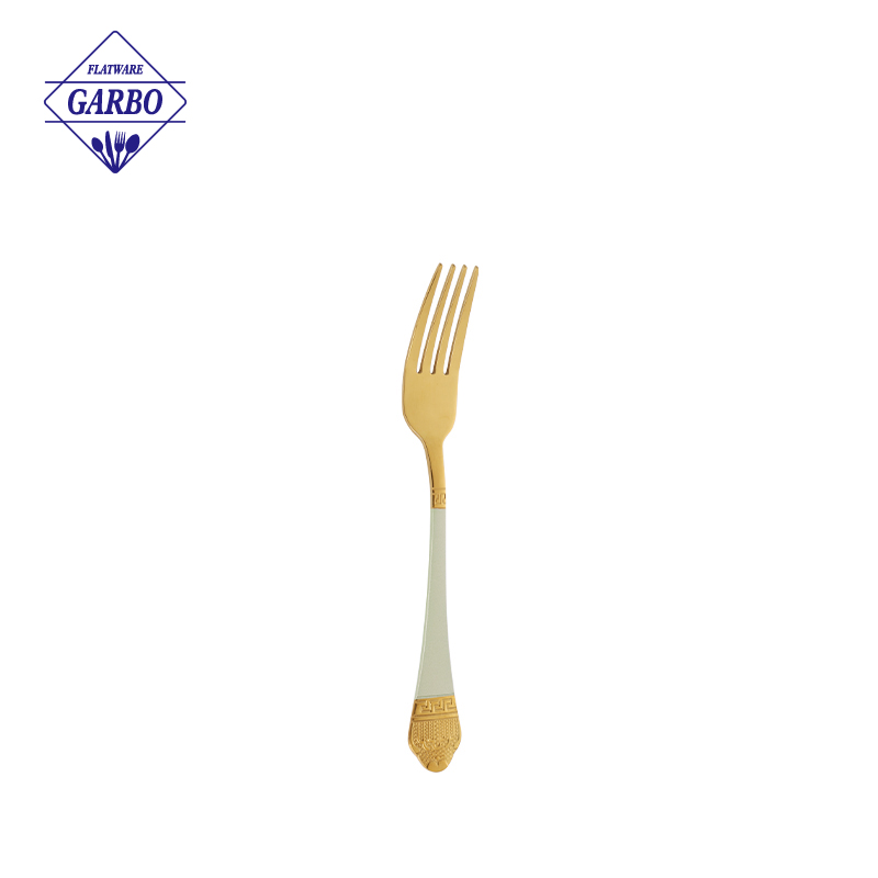 Food Grade Stainless Steel Dinner Spoons with Luxury Gold PVD