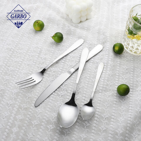 Supermarket Retail Stainless Steel Cutlery Set: Silver Classic Color Flatware