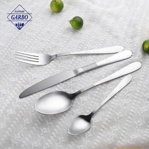 Supermarket Retail Stainless Steel Cutlery Set: Silver Classic Color Flatware