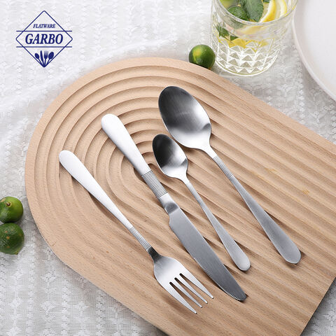 Manufacturer Matte Polish Elegant Silverware Stainless Steel Cutlery