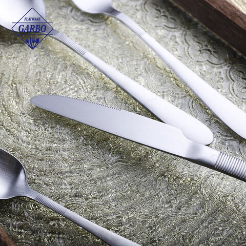 Manufacturer Matte Polish Elegant Silverware Stainless Steel Cutlery