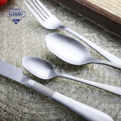 Manufacturer Matte Polish Elegant Silverware Stainless Steel Cutlery