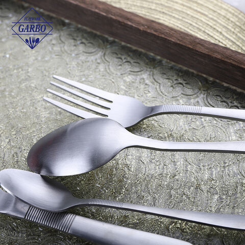 Manufacturer Matte Polish Elegant Silverware Stainless Steel Cutlery