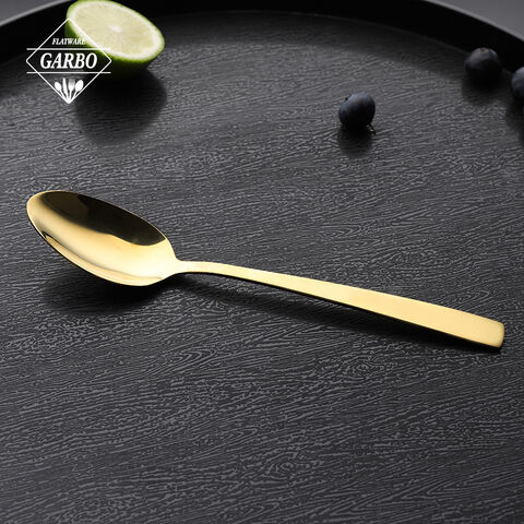 High quality dinner spoon with godlen color for home 