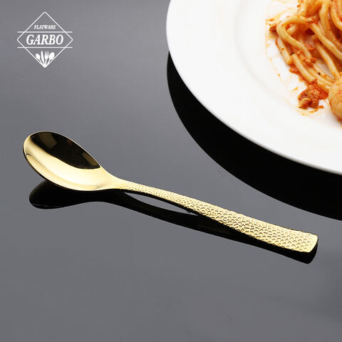 High quality dinner spoon with godlen color for home 