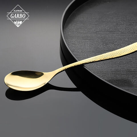 High quality dinner spoon with godlen color for home 