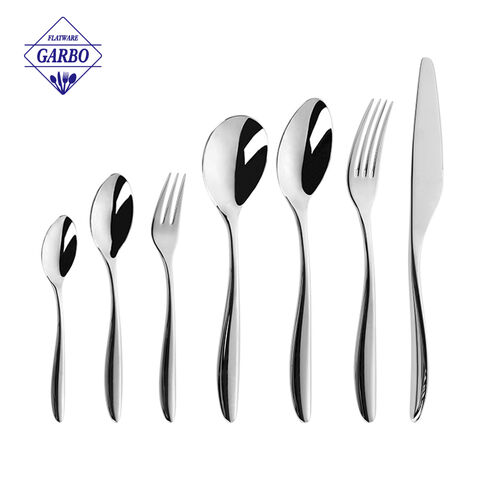 High Quality Mirror Polish Silverware Hot Sale 7 Pieces Cutlery Set