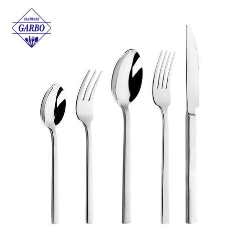 High Quality Mirror Polish Silverware Hot Sale 7 Pieces Cutlery Set