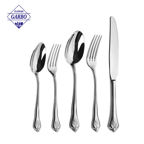 High Quality Mirror Polish Silverware Hot Sale 7 Pieces Cutlery Set