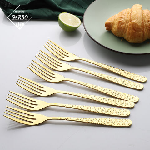 Leaf style gold stainless steel fork top sale on Amazon