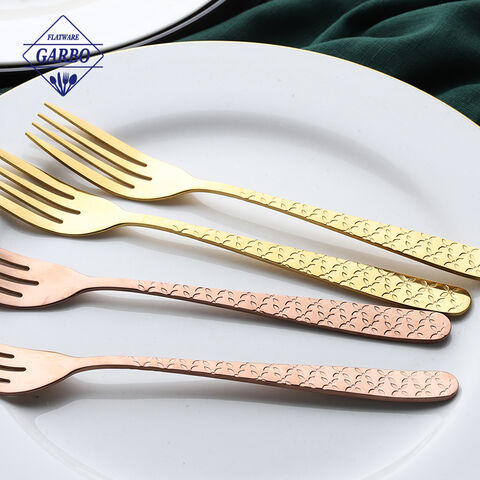 Leaf style gold stainless steel fork top sale on Amazon