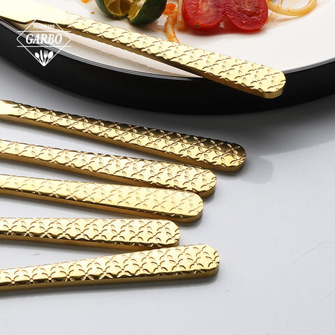 Leaf style gold stainless steel fork top sale on Amazon