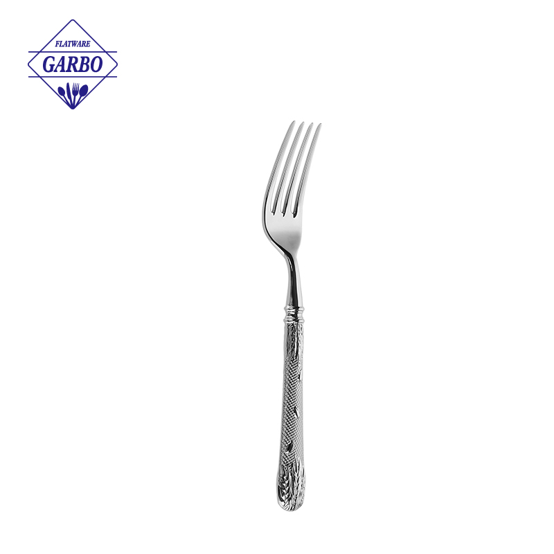 Supermarket top 304 sale stainless steel cutlery set with wheat design handle