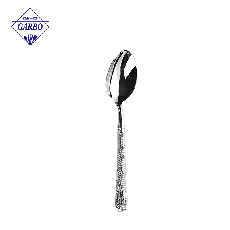 Supermarket top 304 sale stainless steel cutlery set with wheat design handle