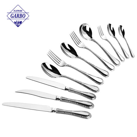 Sliver 11pcs flatware sets high quality tableware  