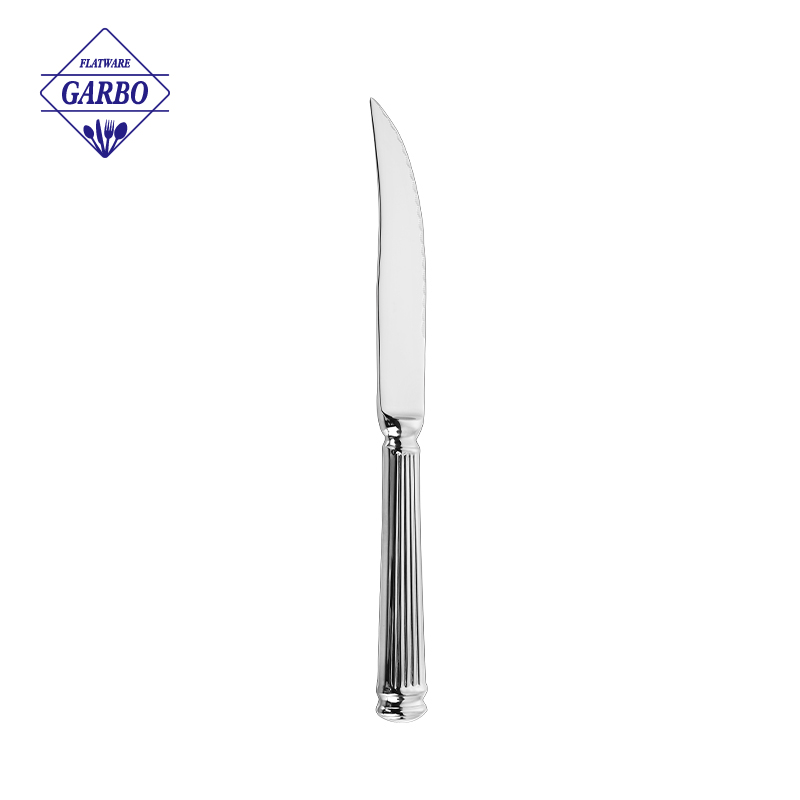 In stock 420ss steak knife with mirror polish 