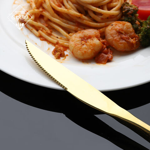 European and American Markets Hot Sale 304(18/10)SS Golden Cutlery Set