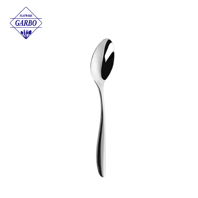 High-end Stainless Steel Soup Spoon With High Quality Polish Silver Flatware