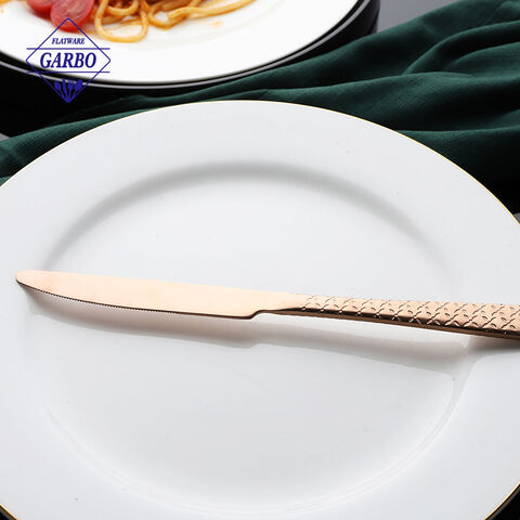 Amazon Hot Selling Stainless Steel Dinner Fork wit Fancy Embossed Handle