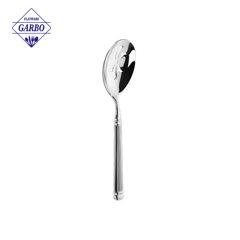 Supermarket Top Sale Stainless Steel Salad Spoon Silver Classic Color Flatware