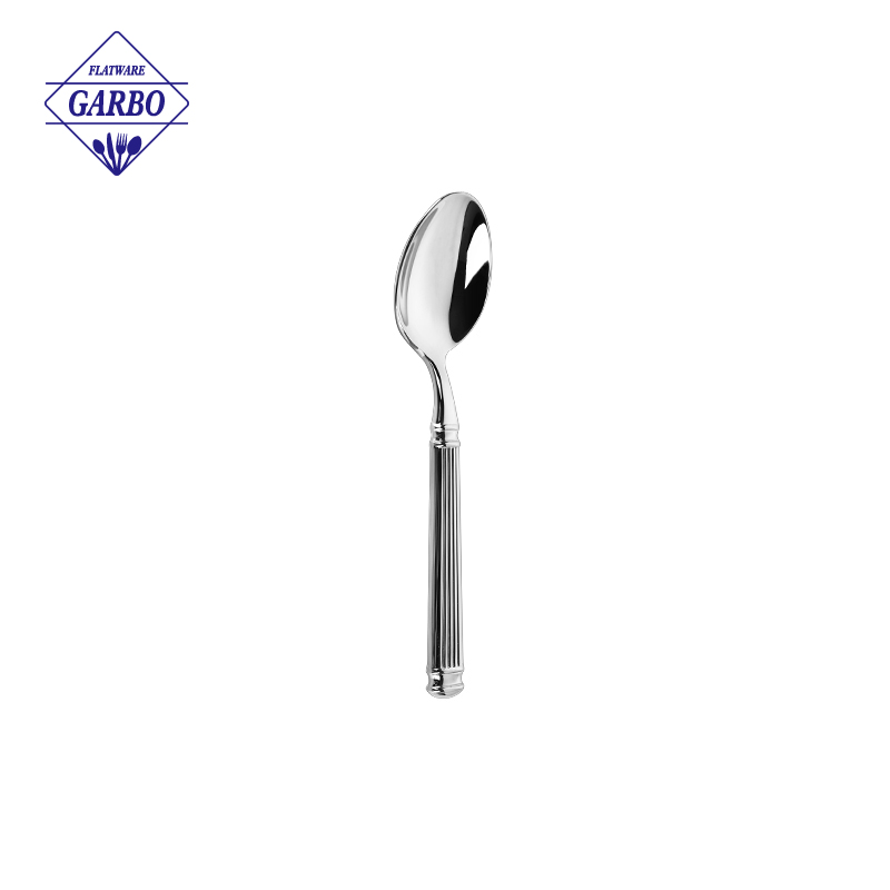 Supermarket Top Sale Stainless Steel Salad Spoon Silver Classic Color Flatware