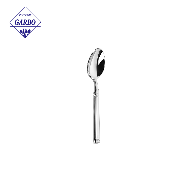 Supermarket Top Sale Stainless Steel Salad Spoon Silver Classic Color Flatware