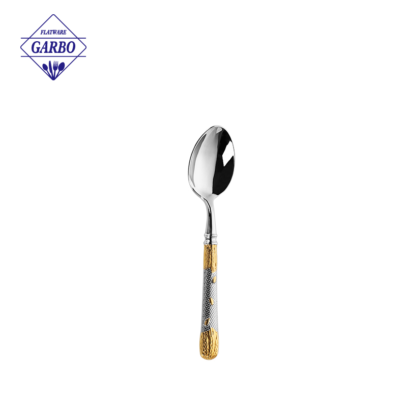 Stock 304(18/10) Stainless Steel Cutlery with Embossed Wheat Handle